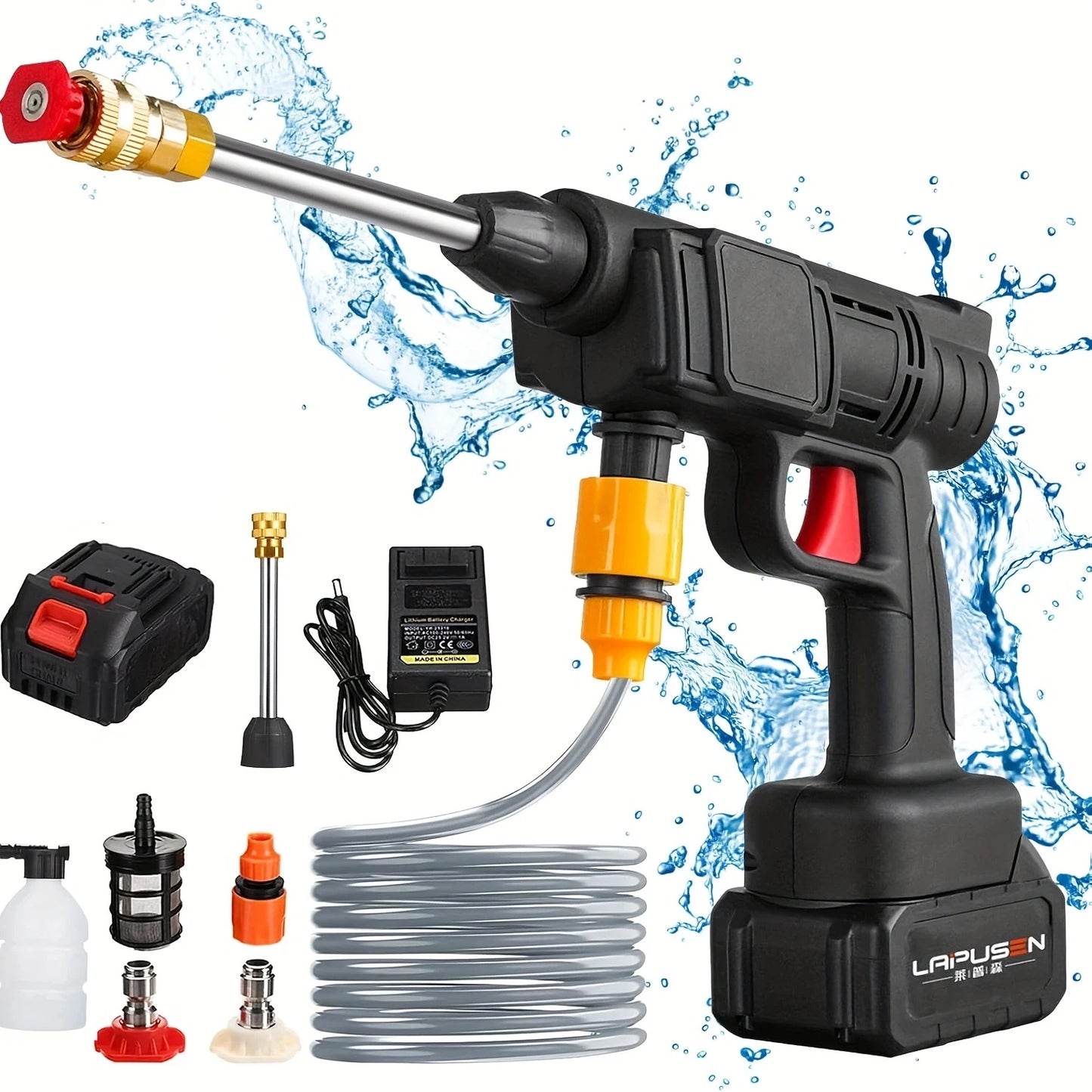 200W 30BAR Cordless High Pressure Cleaner Washer Spray Water Gun Garden Wash Water Cleaning Machine for Makita 18V Battery