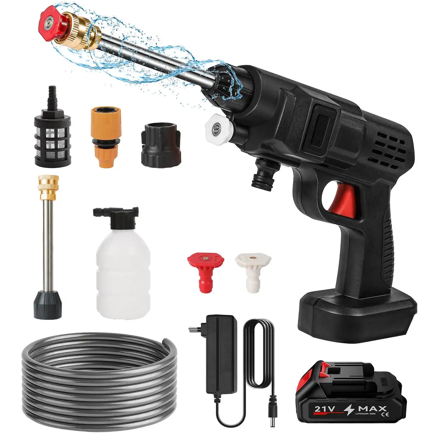 200W 30BAR Cordless High Pressure Cleaner Washer Spray Water Gun Garden Wash Water Cleaning Machine for Makita 18V Battery