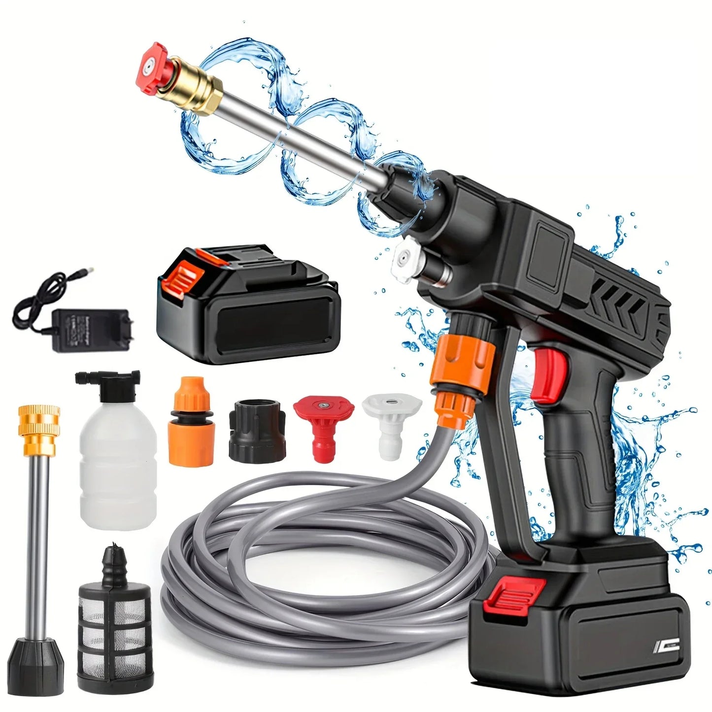 200W 30BAR Cordless High Pressure Cleaner Washer Spray Water Gun Garden Wash Water Cleaning Machine for Makita 18V Battery