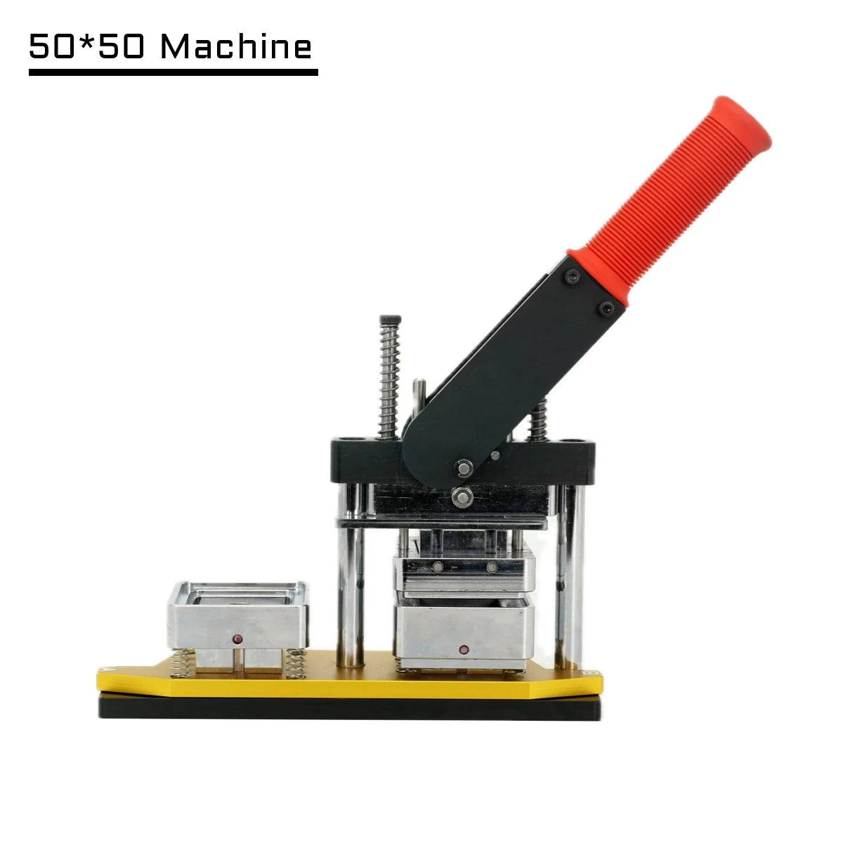 2025 Best Fridge Magnet Button Making Machine, 50*50mm Square Refrigerator Magnets Maker Machine+Cutter+100pcs materials set
