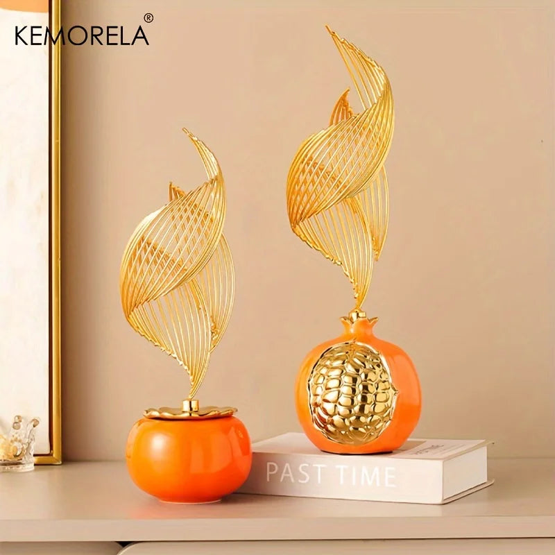 Abstract Ceramic Statue Modern Luxury Living Room Home Decor Accessories Office Decoration Desk Souvenirs Crafts Gifts