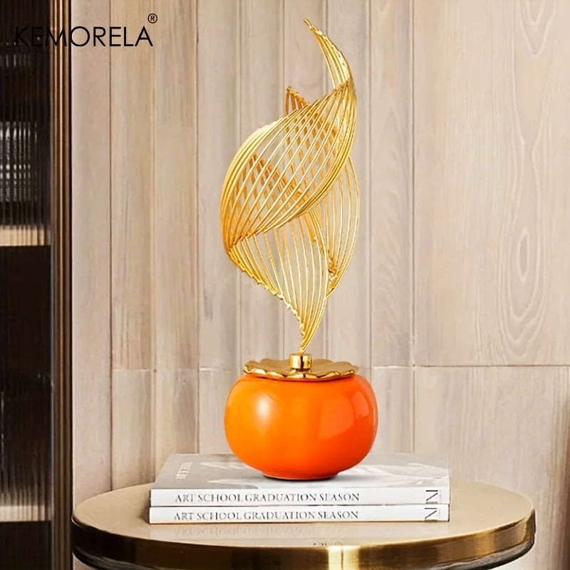 Abstract Ceramic Statue Modern Luxury Living Room Home Decor Accessories Office Decoration Desk Souvenirs Crafts Gifts