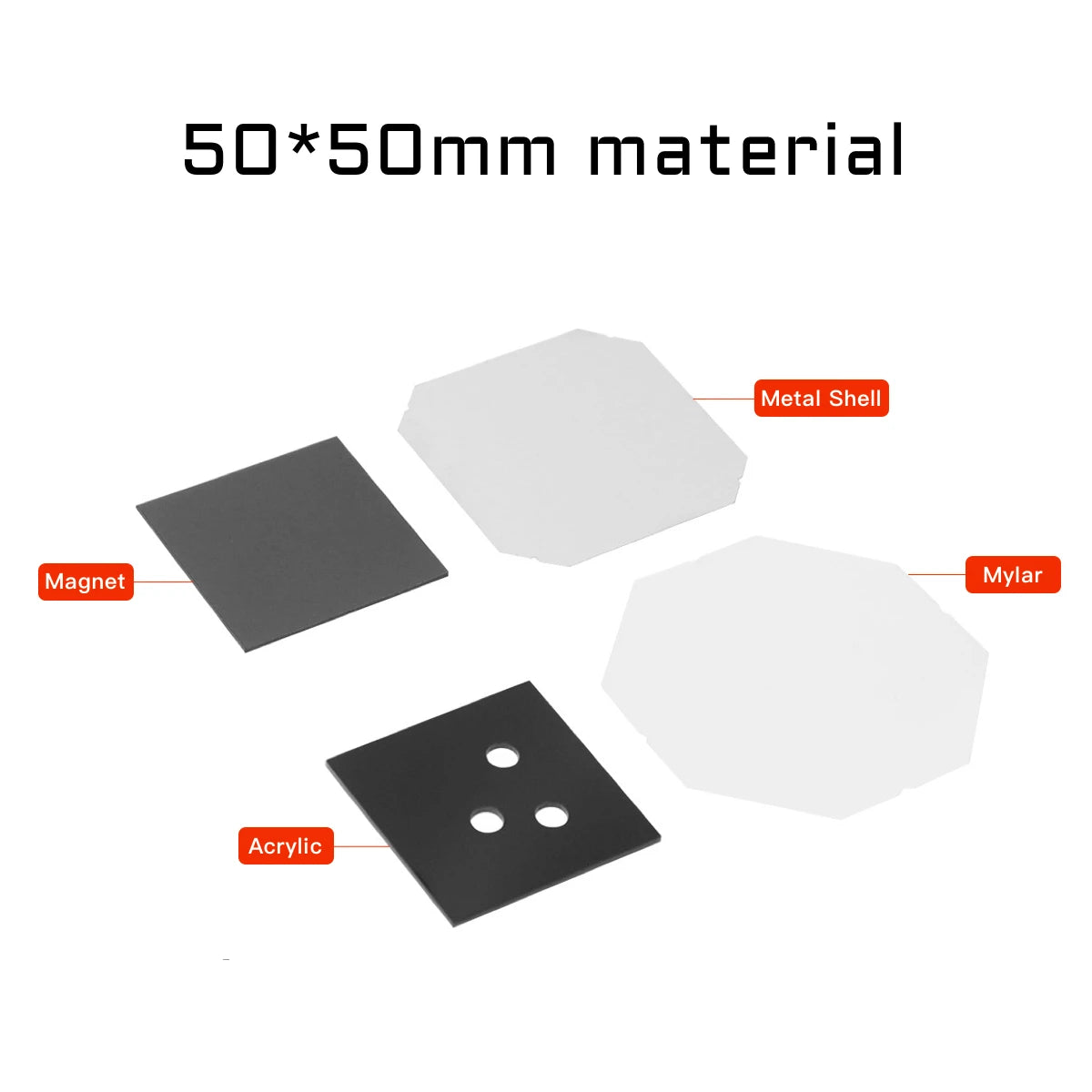 2025 Best Fridge Magnet Button Making Machine, 50*50mm Square Refrigerator Magnets Maker Machine+Cutter+100pcs materials set