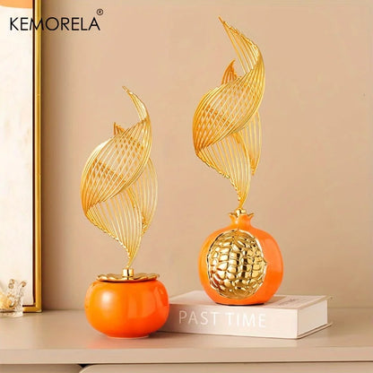 Abstract Ceramic Statue Modern Luxury Living Room Home Decor Accessories Office Decoration Desk Souvenirs Crafts Gifts