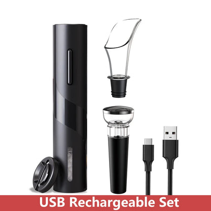 Automatic Electric Wine Openers for Beer USB & Battery Beer Bottle Openers Corkscrew Wine Beer Cap Opener Kitchen Accessories