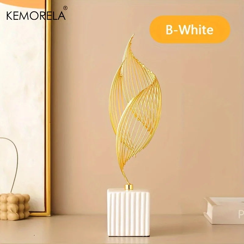 Abstract Ceramic Statue Modern Luxury Living Room Home Decor Accessories Office Decoration Desk Souvenirs Crafts Gifts