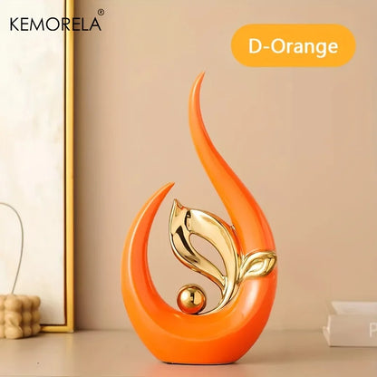 Abstract Ceramic Statue Modern Luxury Living Room Home Decor Accessories Office Decoration Desk Souvenirs Crafts Gifts