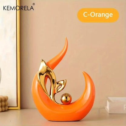 Abstract Ceramic Statue Modern Luxury Living Room Home Decor Accessories Office Decoration Desk Souvenirs Crafts Gifts